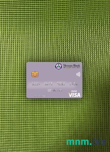 Pakistan Meezan bank Limited visa obciążyć card wygląd fotograficzny skan PSD + zdjęcie